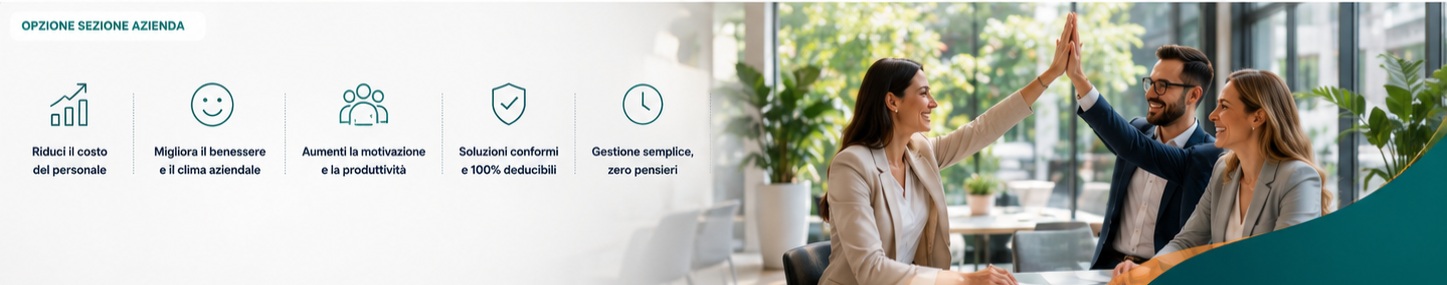 Team aziendale che collabora con entusiasmo